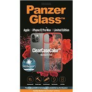 PanzerGlass ClearCase Antibacterial - Apple iPhone 12 Pro Max (piros - Mandarin Red) - Telefon tok