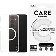 PanzerGlass CARE Hülle für Samsung Galaxy S24+ Urban klar/weiß Qi – 1 Jahr Garantie gegen Vergilbung - Handyhülle