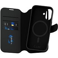 PanzerGlass CARE case Apple iPhone 16 MagSafe Wallet 2in1 black - Phone Cover