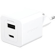 PanzerGlass Empower Charger Turbo GaN 35 W 1x USB-C + 1x USB-A, white - Wall Charger