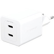 PanzerGlass Empower Charger Turbo GaN 45 W 2x USB-C, white - Wall Charger
