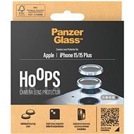 PanzerGlass HoOps Apple iPhone 15/15 Plus - ochranné kroužky pro čočky fotoaparátu - modrý hliník - Camera Glass