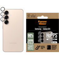 PanzerGlass Hoops Samsung Galaxy S25 clear protective rings for the camera lens - Camera Glass