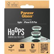 PanzerGlass HoOps Apple iPhone 15/15 Plus – krúžky na šošovky fotoaparátu – zelený hliník - Ochranné sklo na objektív
