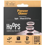 PanzerGlass HoOps Apple iPhone 15/15 Plus kamera védő gyűrű - rózsaszín alumínium - Kamera védő fólia