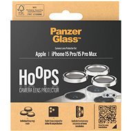 PanzerGlass HoOps Apple iPhone 15 Pro/15 Pro Max - Ringe für die Kameraobjektive - weißes Aluminium - Objektiv-Schutzglas