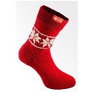 Socks from grandma Red hand knitted size. M - Charity