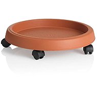 BAMA Pot stand with wheels, terracotta, 35 cm - Flower Stand