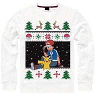 Pokemon Pullover Christmas Ash &amp; Pikachu size XL - Jumper