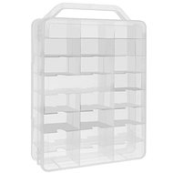 Kruzzel 20313 Plastic case for toy cars, 46 places - Storage Box