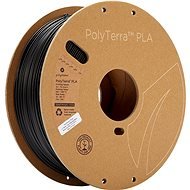 Polymaker PolyTerra PLA uhľovo čierny - Filament