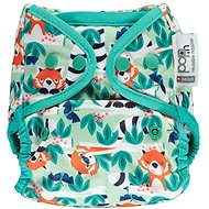 Pop-in Top panties AIO Red Panda - snaps - Nappies