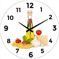 Nástěnné skleněné hodinyIngredience - 30 cm - Nástěnné hodiny
