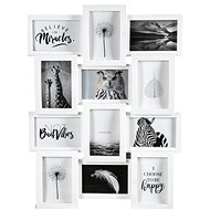 Fotorámeček na 12 fotografií, 10x15 cm, bílý - Fotorámeček