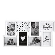 Fotorámeček na 8 fotografií, 10x15 cm, bílý - Fotorámeček
