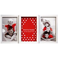 Fotorámeček na 3 fotografie, 10x15, bílý - Fotorámeček