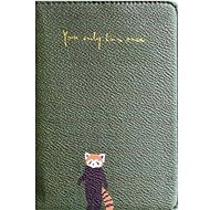 Green passport cover with red panda - Document Holder
