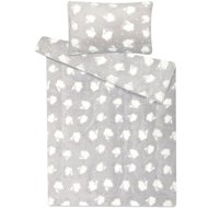 Svitap sleepwell microflannel Sheep light grey 140 × 200, 70 × 90 cm - Bed Linen