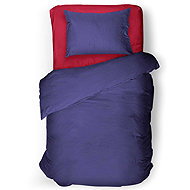 IMPAR Linen Blue-violet, 140 × 200 cm + 90 ×70 cm - Bed Linen