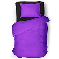 IMPAR Linen Purple neon, 140 × 200 cm + 90 ×70 cm - Bed Linen