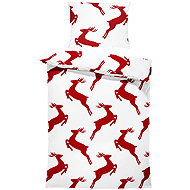 IMPAR Bed linen Christmas reindeers, 140 × 200 cm + 90 ×70 cm - Bed Linen