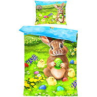 IMPAR Linen Rabbit and chicks, 140 × 200 cm + 90 ×70 cm - Bed Linen