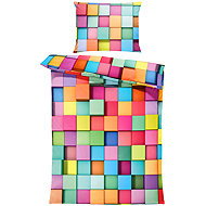 IMPAR Bed linen coloured cubes, 140 × 200 cm + 90 ×70 cm - Bed Linen
