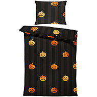 IMPAR Linen Pumpkin and stripes, 140 × 200 cm + 90 ×70 cm - Bed Linen