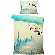 IMPAR Bed linen Airplane over Dubai, 140 × 200 cm + 90 ×70 cm - Bed Linen