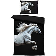IMPAR Bed linen White horse, 140 × 200 cm + 90 ×70 cm - Bed Linen