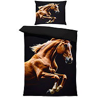 IMPAR Bed linen Brown horse, 140 × 200 cm + 90 ×70 cm - Bed Linen