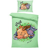 IMPAR Bed linen Horse signs, bull, 140 × 200 cm + 90 ×70 cm - Bed Linen