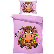 IMPAR Bed linen Horse signs, virgin, 140 × 200 cm + 90 ×70 cm - Bed Linen