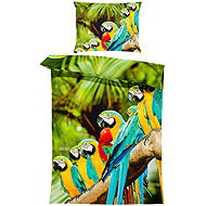 IMPAR Bedding Parrots, 140 × 200 cm + 90 ×70 cm - Bed Linen