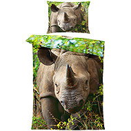 IMPAR Bed linen Rhino, 140 × 200 cm + 90 ×70 cm - Bed Linen