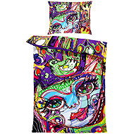IMPAR Linen Cat art, 140 × 200 cm + 90 ×70 cm - Bed Linen