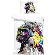 IMPAR Bed linen Gorilla art, 140 × 200 cm + 90 ×70 cm - Bed Linen