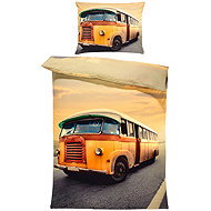 IMPAR Bedding Retro bus, 140 × 200 cm + 90 ×70 cm - Bed Linen
