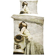 IMPAR Bedding Woman at the car, 140 × 200 cm + 90 ×70 cm - Bed Linen