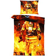 IMPAR Linen Fireman, 140 × 200 cm + 90 ×70 cm - Bed Linen