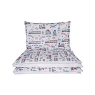 Maceshka Basic print Train/white - Children's Bedding