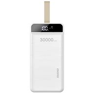 Dudao K8s+ 30000mAh, 3x USB + LED lampa, bílý - Powerbanka