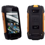 MyPhone Hammer Iron 2 narancssárga-fekete - Mobiltelefon