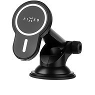 FIXED MagClick XL MagSafe autós tartó szélvédőre vagy műszerfalra, 15 W, fekete - Telefontartó
