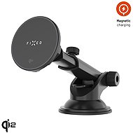 FIXED MagRound2 XL for glass or dashboard support MagSafe Qi2 15W black - Phone holder