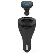 CELLY Bluetooth Headset 2in1 and Car Charger Black - Bluetooth Headset