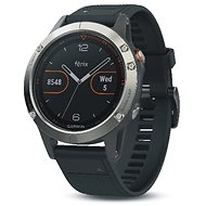 Garmin Fenix ??5 Silver Optic Black band - Smart Watch