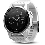 Garmin Fenix 5S - Silver Optic White Band - Smart Watch