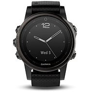 Garmin Fenix 5S Sapphire Gray Optic Black band - Smart hodinky