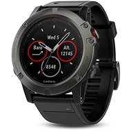Garmin Fenix 5X Sapphire Grey Optic Black Band - Smart Watch